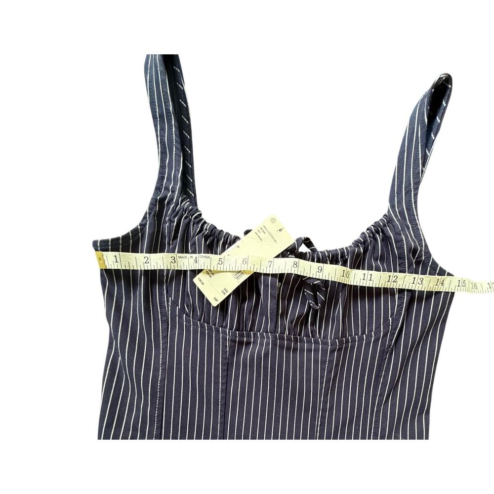 BDG- Urban Outfitters, NEW, Pinstripe Pinafore Minidress, Med - Picture 5 of 7
